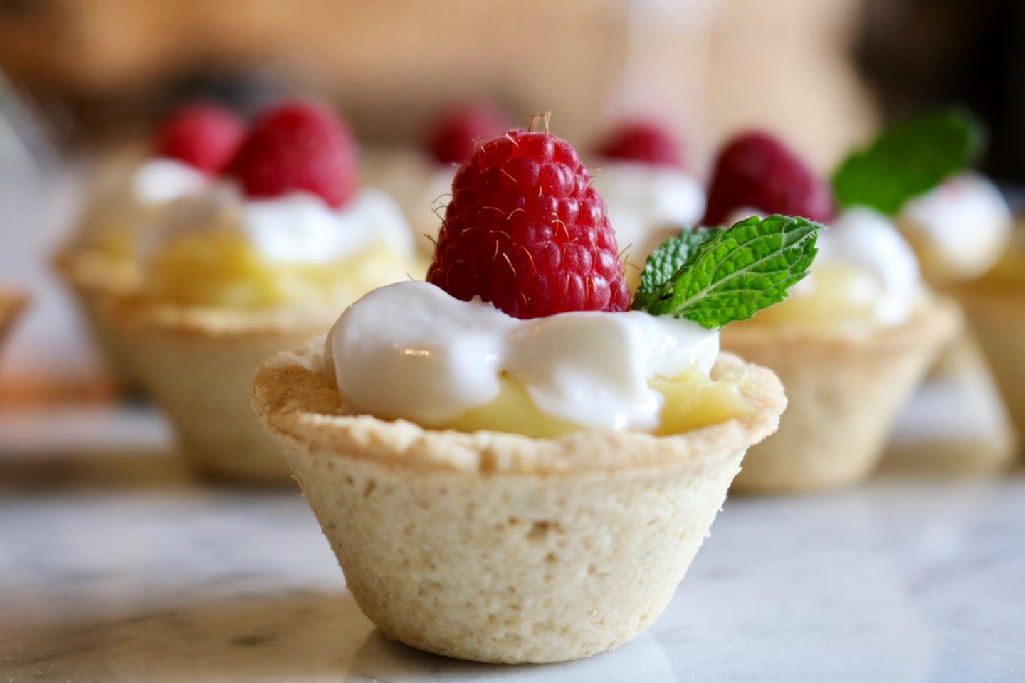 gluten free lemon raspberry tartlets 