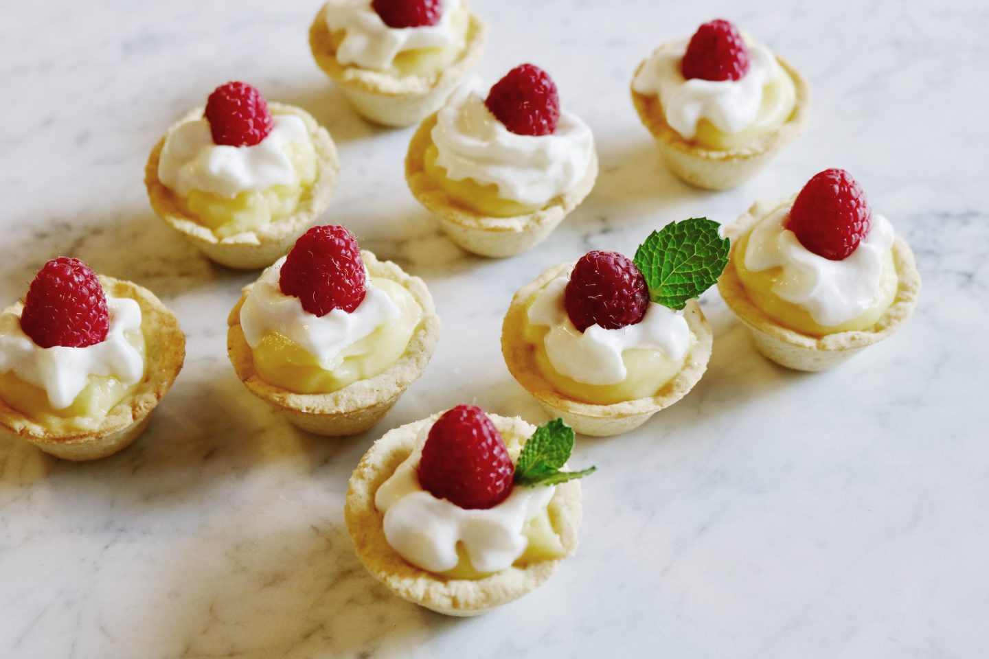 gluten free lemon raspberry tartlets 